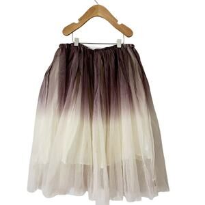 MinyMo Purple Ombré Dip Tulle Skirt -10